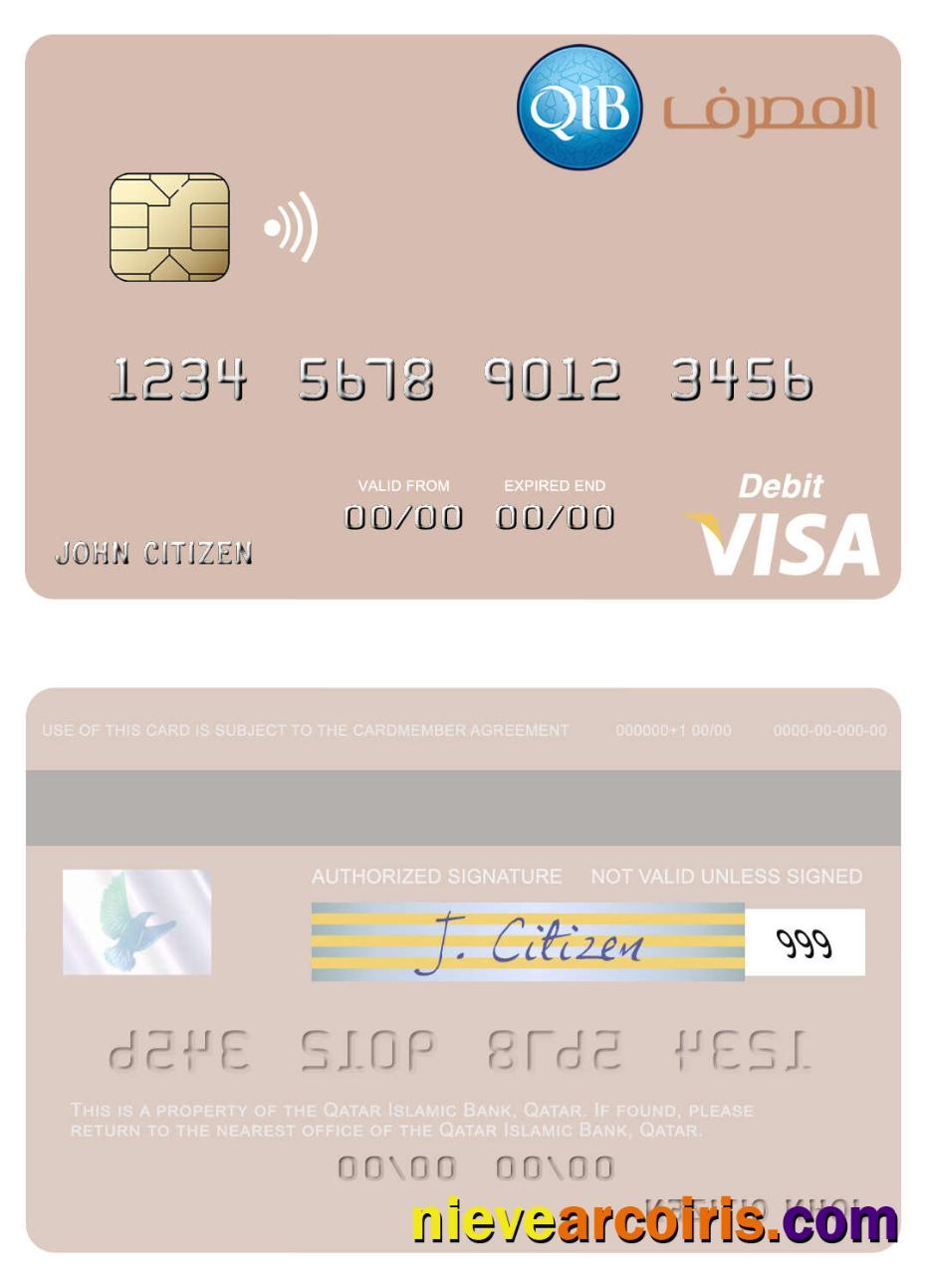 Qatar Islamic Bank visa debit card